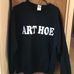 “Art hoe” black sweatshirt